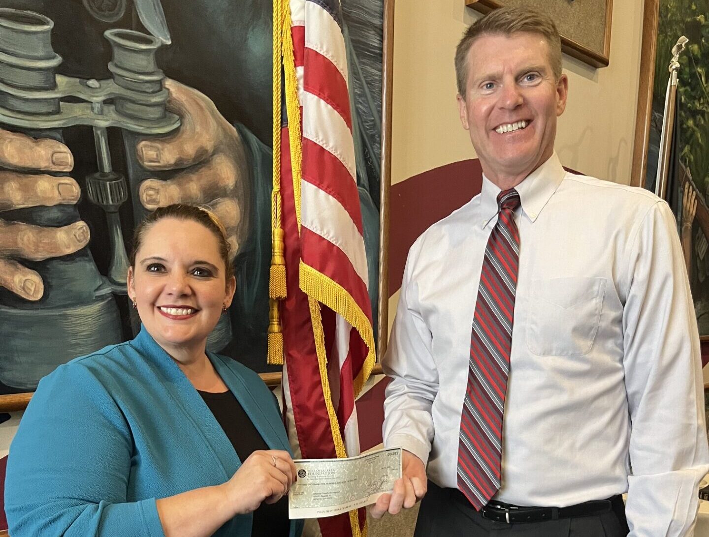 Four Flags of Freedom Grant Presentation